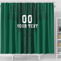 Custom Mexico Football Shower Curtain El Tricolor Go Champions Aztec Pattern