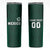 Custom Mexico Football Skinny Tumbler El Tricolor Go Champions Aztec Pattern