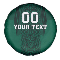 Custom Mexico Football Spare Tire Cover El Tricolor Go Champions Aztec Pattern