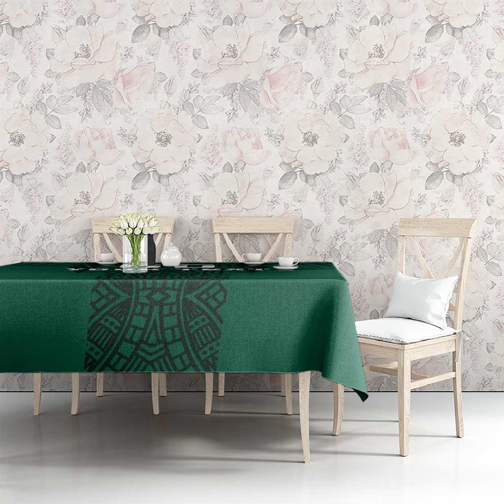 Custom Mexico Football Tablecloth El Tricolor Go Champions Aztec Pattern