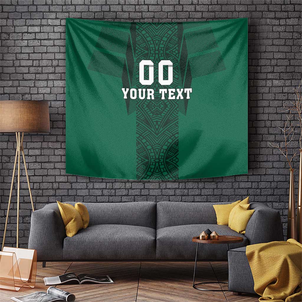 Custom Mexico Football Tapestry El Tricolor Go Champions Aztec Pattern