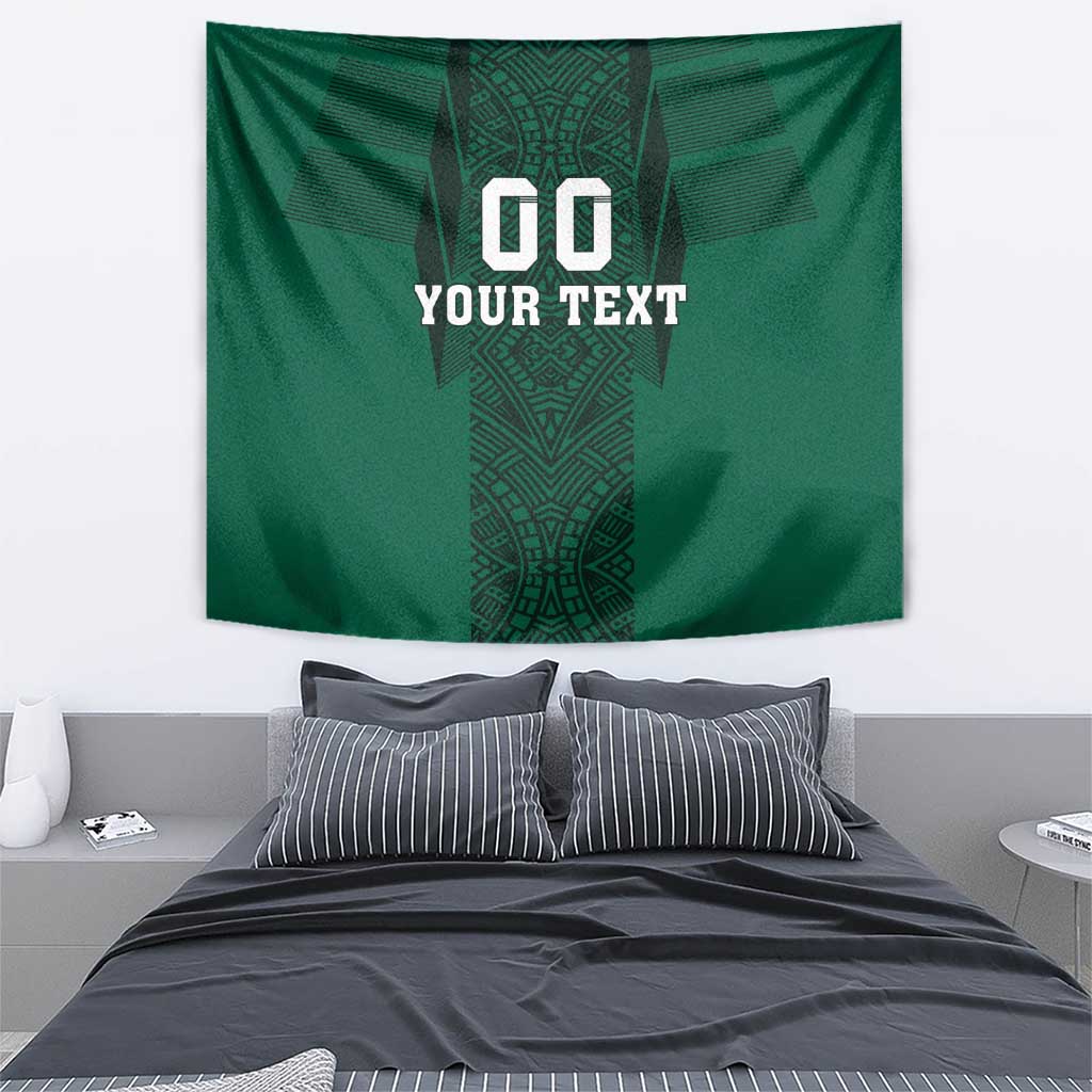 Custom Mexico Football Tapestry El Tricolor Go Champions Aztec Pattern