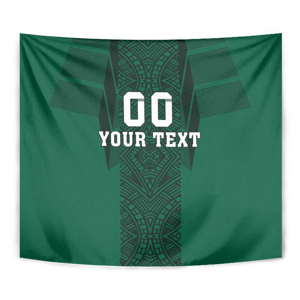 Custom Mexico Football Tapestry El Tricolor Go Champions Aztec Pattern