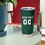 Custom Mexico Football Tumbler Cup El Tricolor Go Champions Aztec Pattern