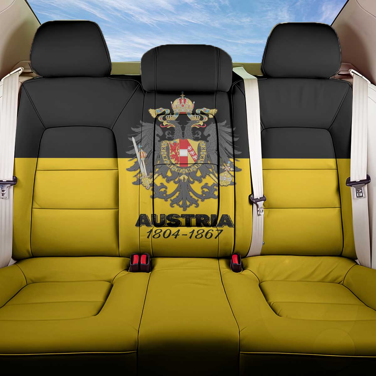 Austrian Empire 1804–1867 Back Car Seat Cover Flag Style
