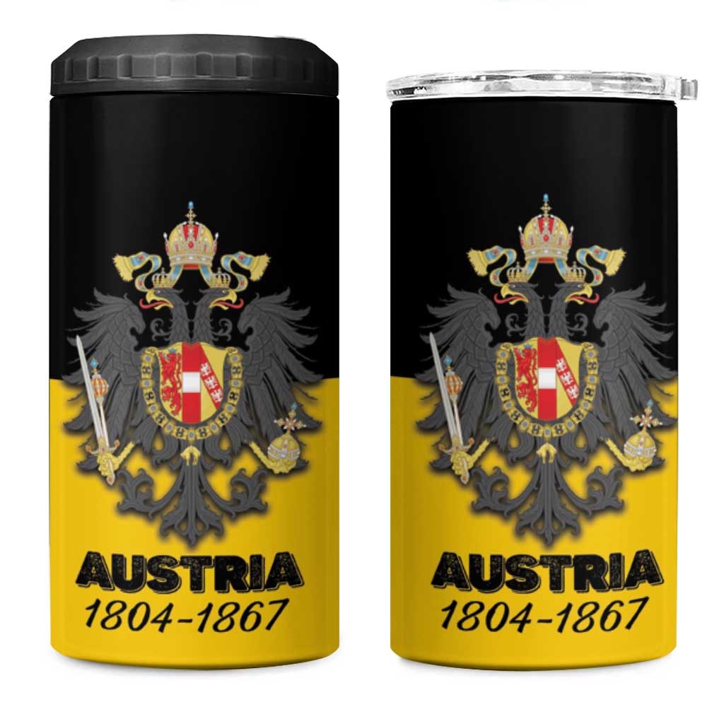 Austrian Empire 1804–1867 4 in 1 Can Cooler Tumbler Flag Style
