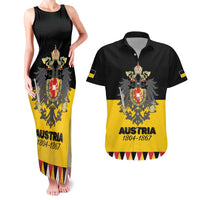 Austrian Empire 1804–1867 Couples Matching Tank Maxi Dress and Hawaiian Shirt Flag Style
