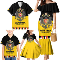 Austrian Empire 1804–1867 Family Matching Mermaid Dress and Hawaiian Shirt Flag Style