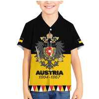 Austrian Empire 1804–1867 Family Matching Mermaid Dress and Hawaiian Shirt Flag Style