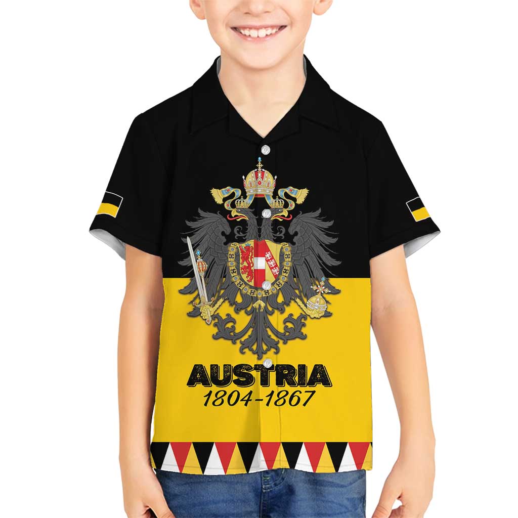 Austrian Empire 1804–1867 Family Matching Summer Maxi Dress and Hawaiian Shirt Flag Style