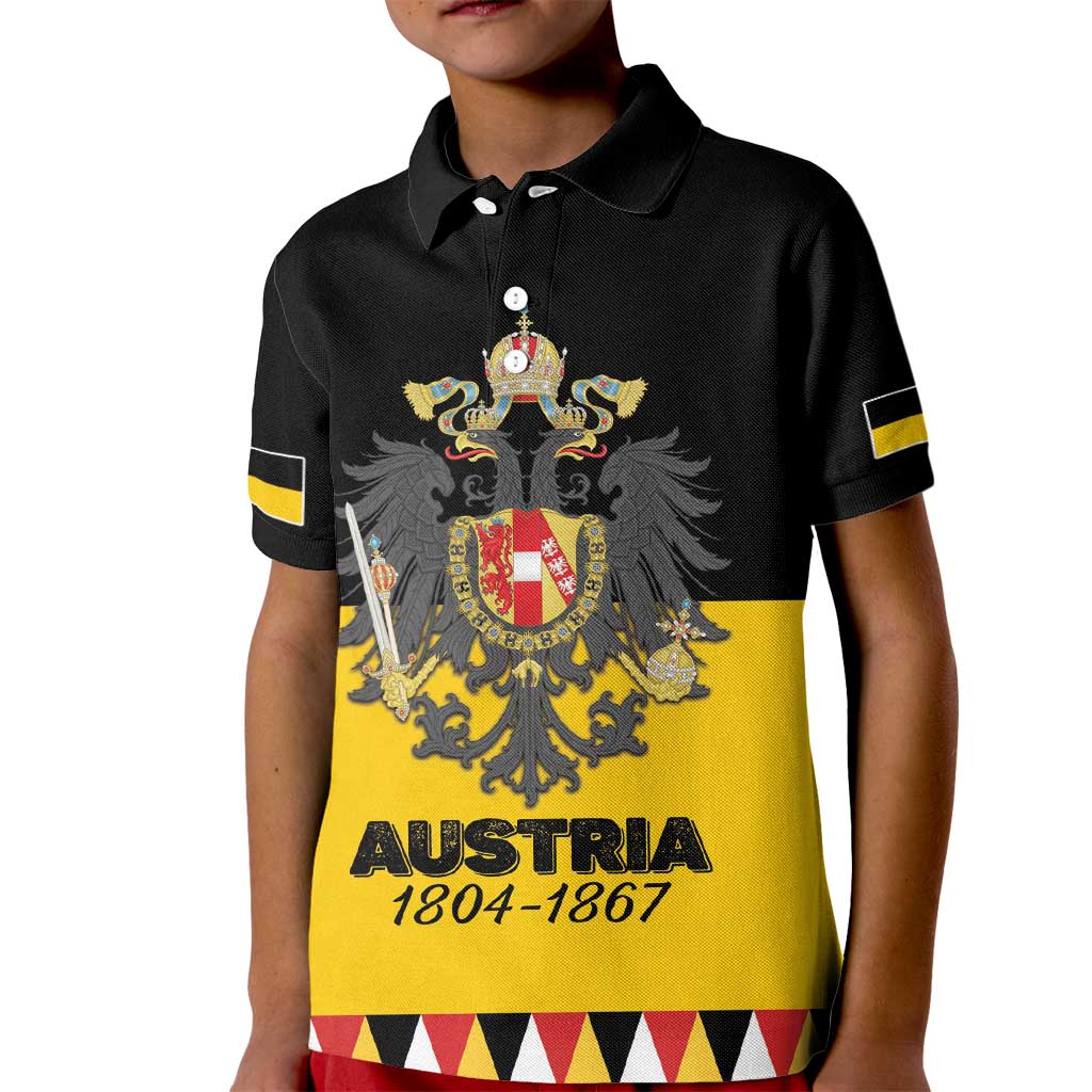 Austrian Empire 1804–1867 Kid Polo Shirt Flag Style