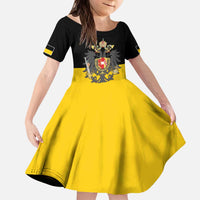 Austrian Empire 1804–1867 Kid Short Sleeve Dress Flag Style