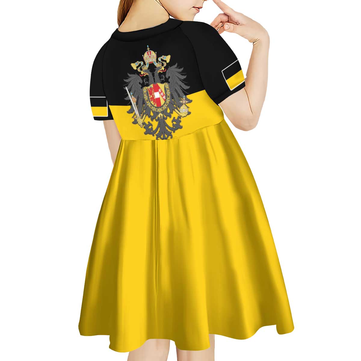 Austrian Empire 1804–1867 Kid Short Sleeve Dress Flag Style