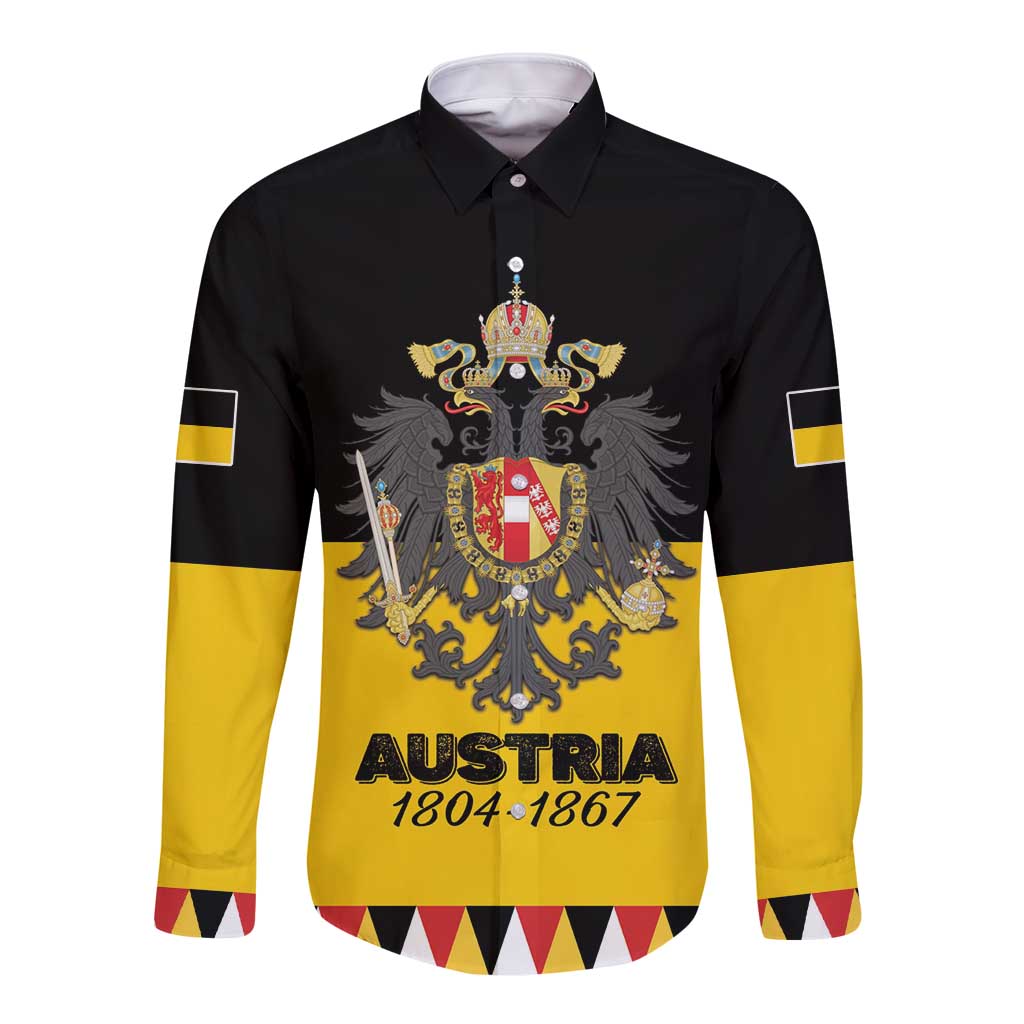 Austrian Empire 1804–1867 Long Sleeve Button Shirt Flag Style
