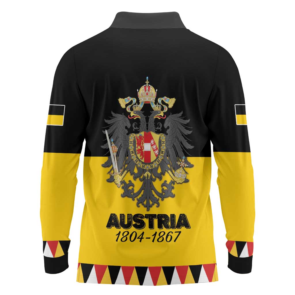 Austrian Empire 1804–1867 Long Sleeve Polo Shirt Flag Style