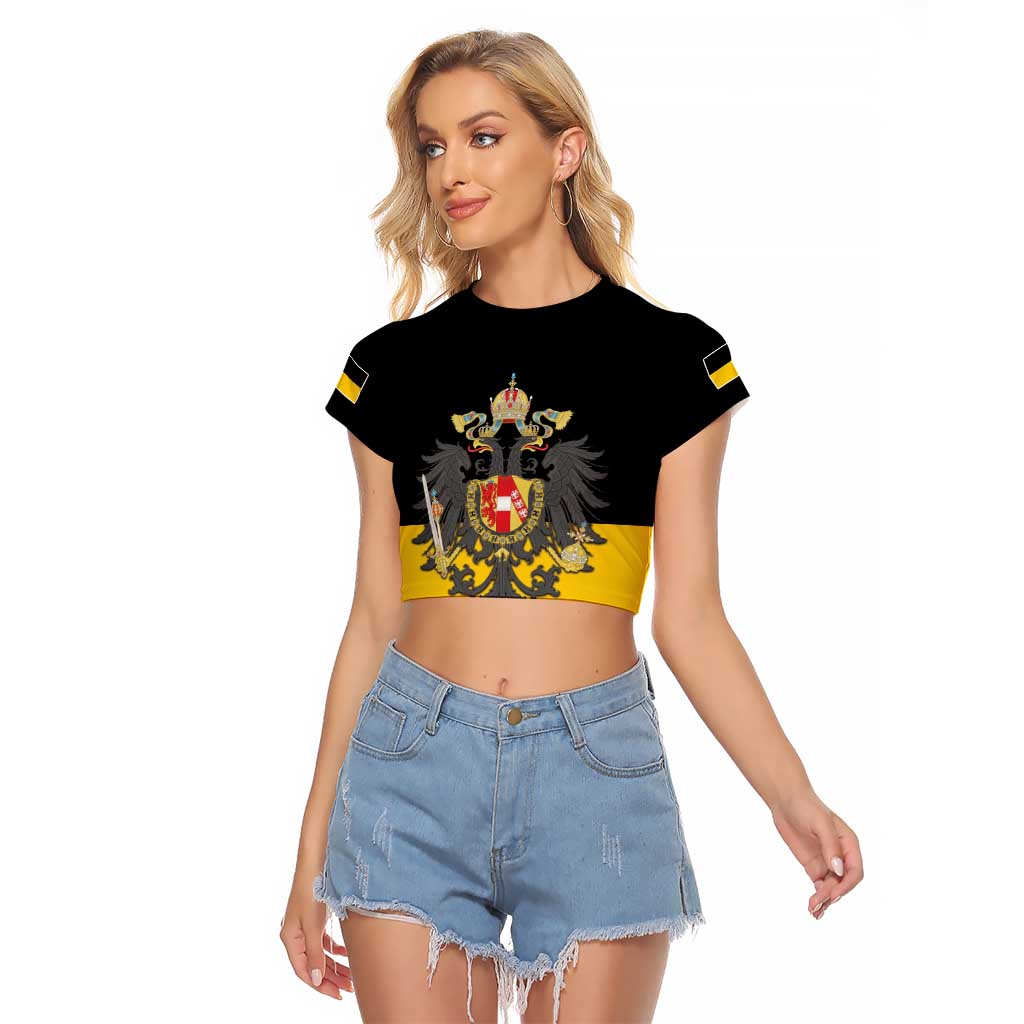 Austrian Empire 1804–1867 Raglan Cropped T Shirt Flag Style
