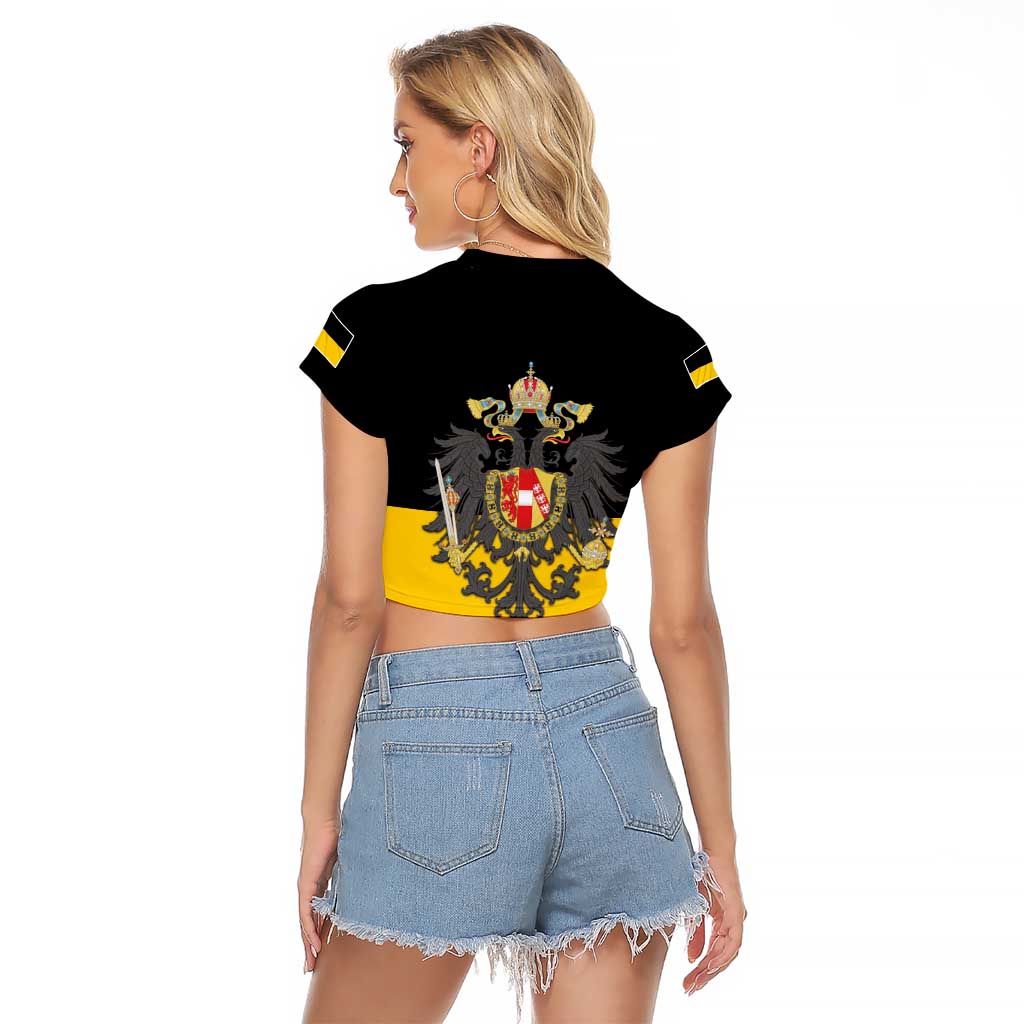 Austrian Empire 1804–1867 Raglan Cropped T Shirt Flag Style