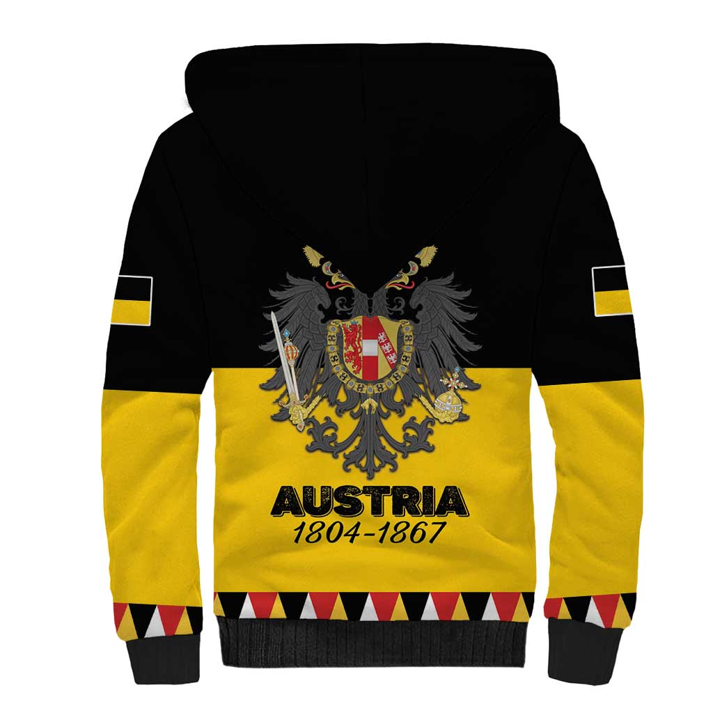 Austrian Empire 1804–1867 Sherpa Hoodie Flag Style