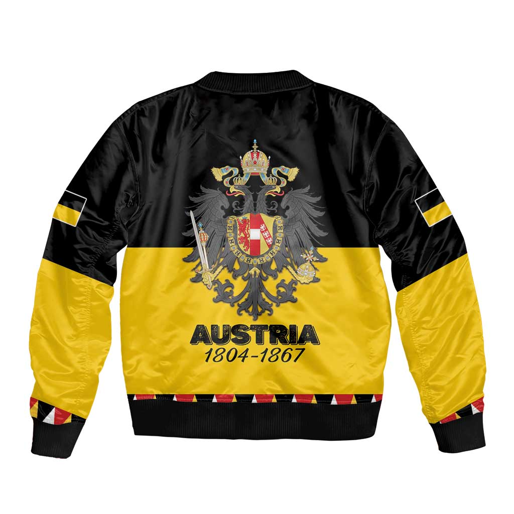 Austrian Empire 1804–1867 Sleeve Zip Bomber Jacket Flag Style