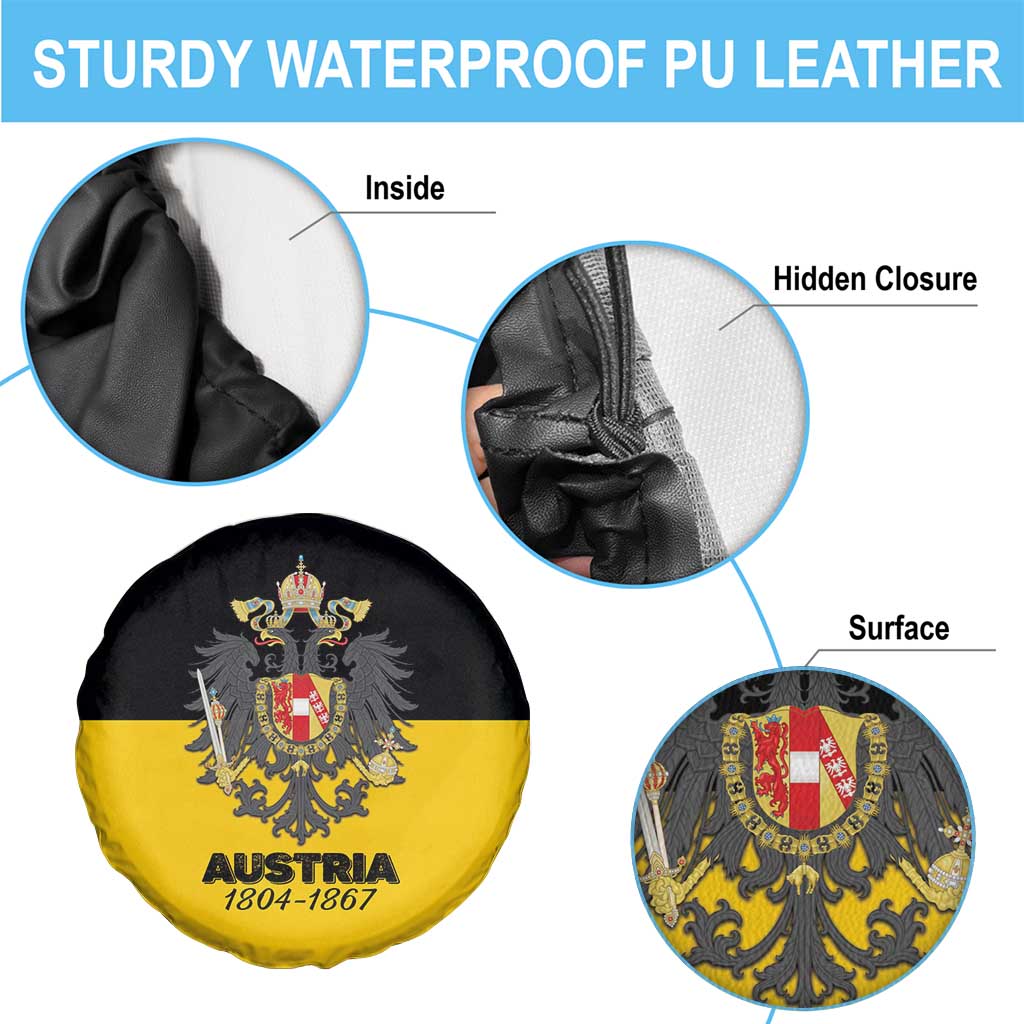 Austrian Empire 1804–1867 Spare Tire Cover Flag Style
