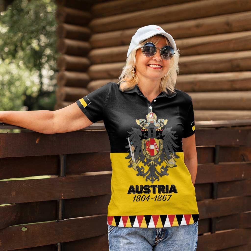 Austrian Empire 1804–1867 Women Polo Shirt Flag Style