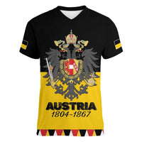 Austrian Empire 1804–1867 Women V-Neck T-Shirt Flag Style
