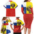 Russian Empire 1721–1917 Family Matching Long Sleeve Bodycon Dress and Hawaiian Shirt Flag Style