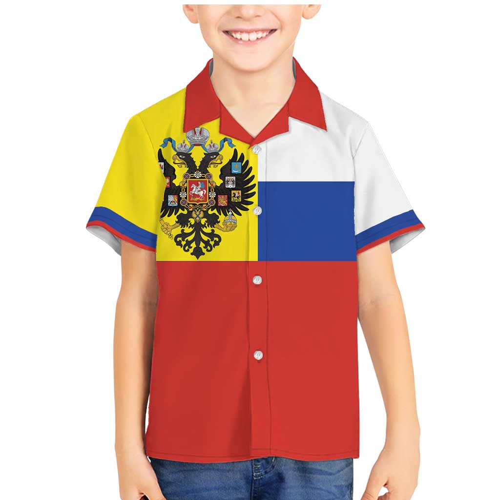 Russian Empire 1721–1917 Family Matching Mermaid Dress and Hawaiian Shirt Flag Style