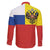 Russian Empire 1721–1917 Family Matching Off The Shoulder Long Sleeve Dress and Hawaiian Shirt Flag Style