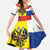 Russian Empire 1721–1917 Family Matching Off Shoulder Maxi Dress and Hawaiian Shirt Flag Style