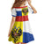Russian Empire 1721–1917 Family Matching Off Shoulder Maxi Dress and Hawaiian Shirt Flag Style