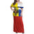 Russian Empire 1721–1917 Family Matching Off Shoulder Maxi Dress and Hawaiian Shirt Flag Style