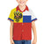 Russian Empire 1721–1917 Family Matching Off Shoulder Maxi Dress and Hawaiian Shirt Flag Style