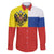 Russian Empire 1721–1917 Family Matching Off Shoulder Short Dress and Hawaiian Shirt Flag Style