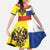 Russian Empire 1721–1917 Family Matching Summer Maxi Dress and Hawaiian Shirt Flag Style