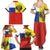 Russian Empire 1721–1917 Family Matching Summer Maxi Dress and Hawaiian Shirt Flag Style