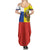 Russian Empire 1721–1917 Family Matching Summer Maxi Dress and Hawaiian Shirt Flag Style