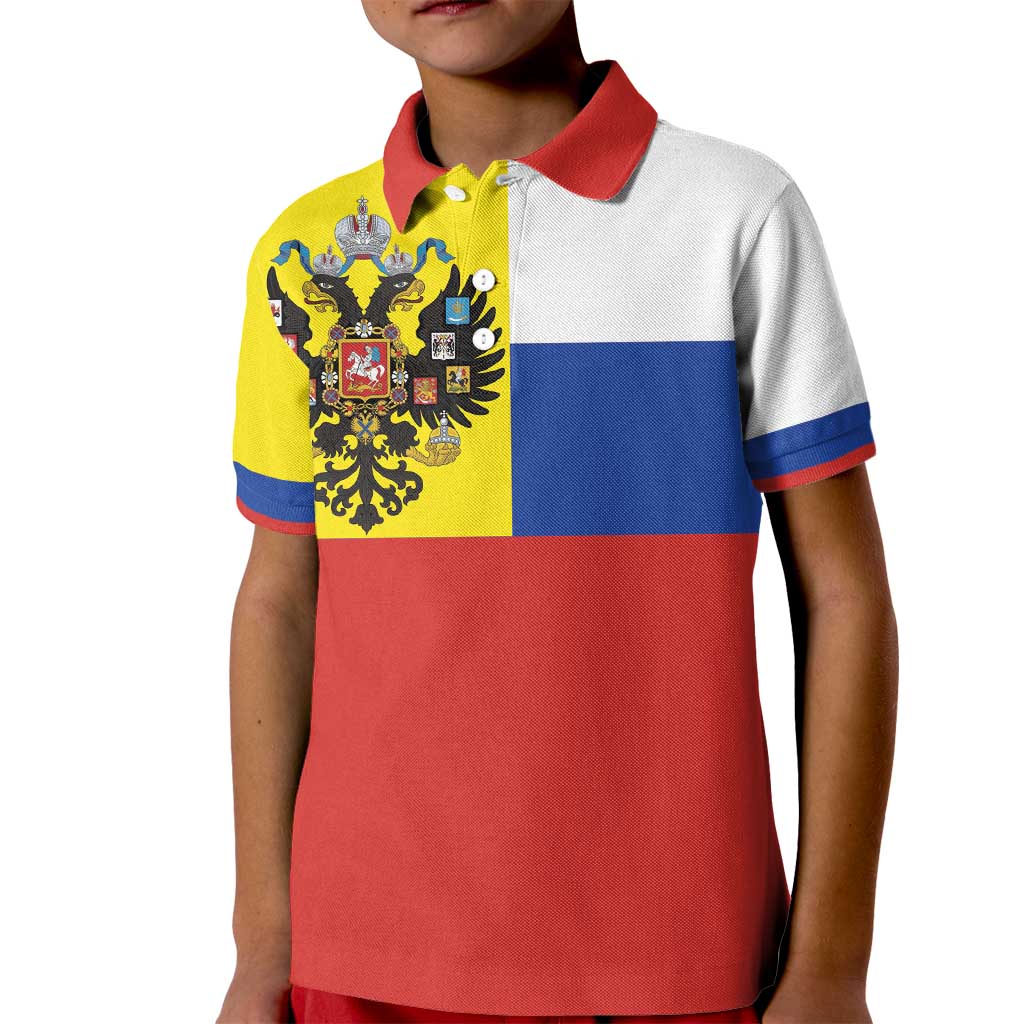 Russian Empire 1721–1917 Kid Polo Shirt Flag Style