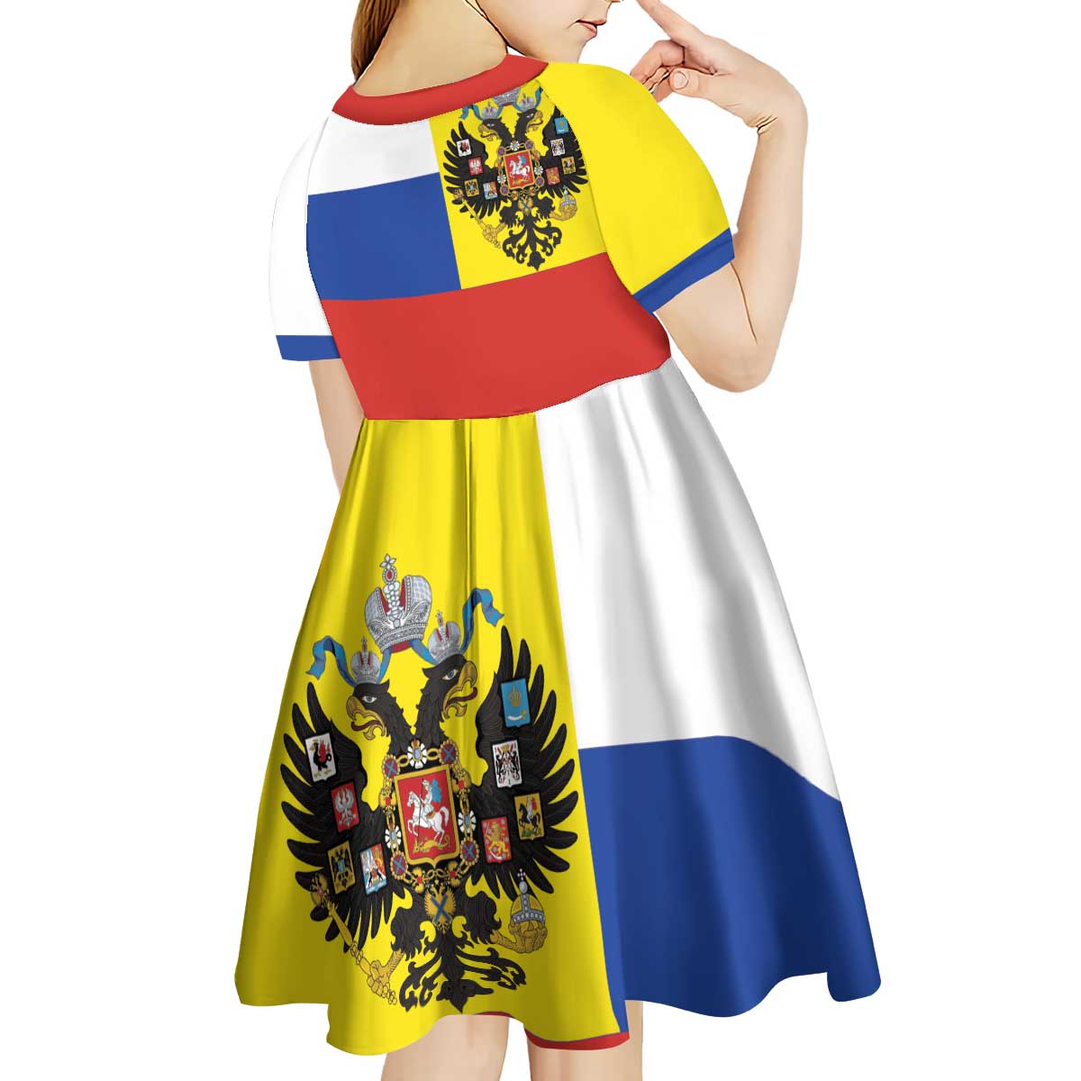 Russian Empire 1721–1917 Kid Short Sleeve Dress Flag Style