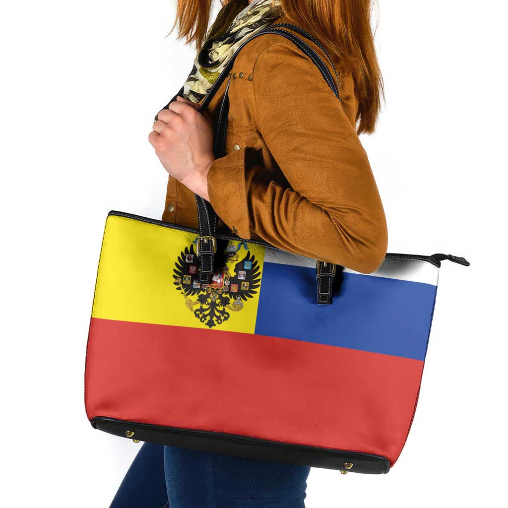Russian Empire 1721–1917 Leather Tote Bag Flag Style