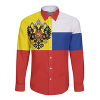 Russian Empire 1721–1917 Long Sleeve Button Shirt Flag Style