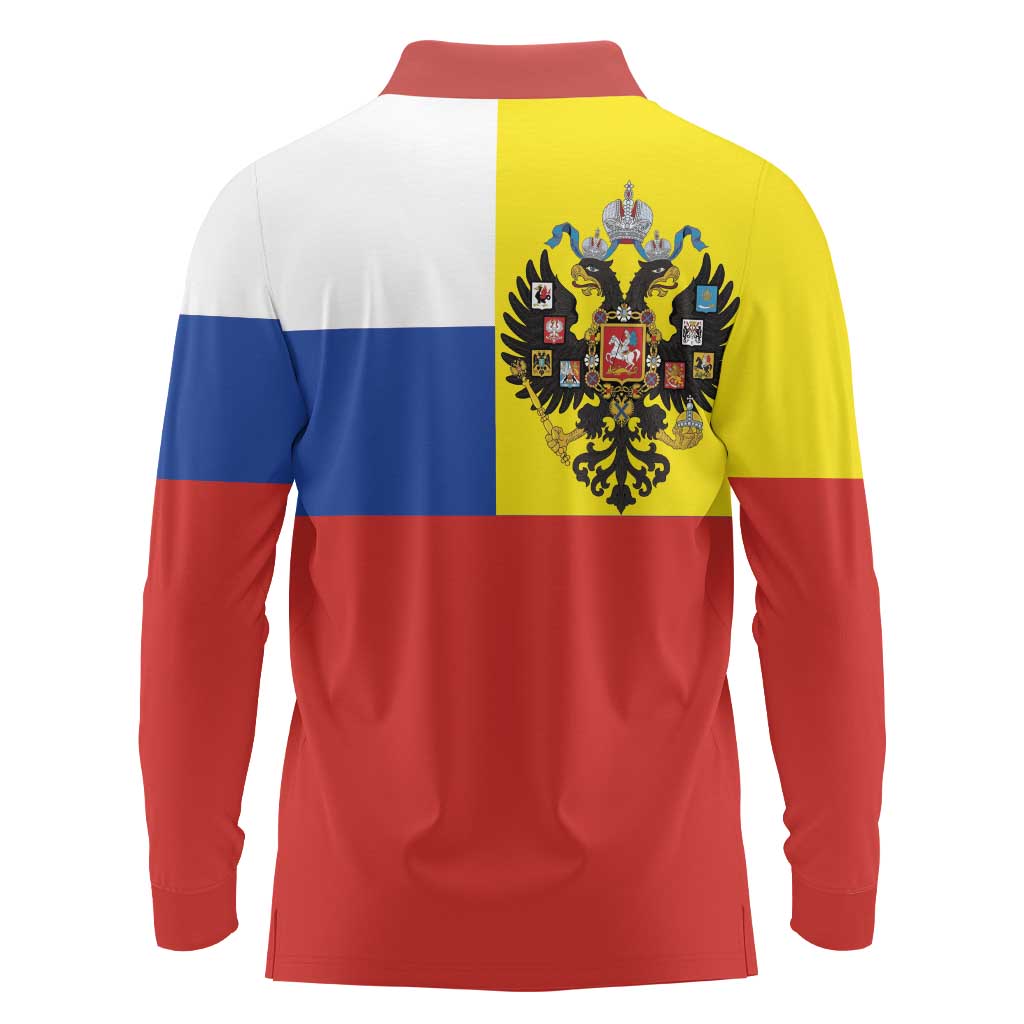 Russian Empire 1721–1917 Long Sleeve Polo Shirt Flag Style