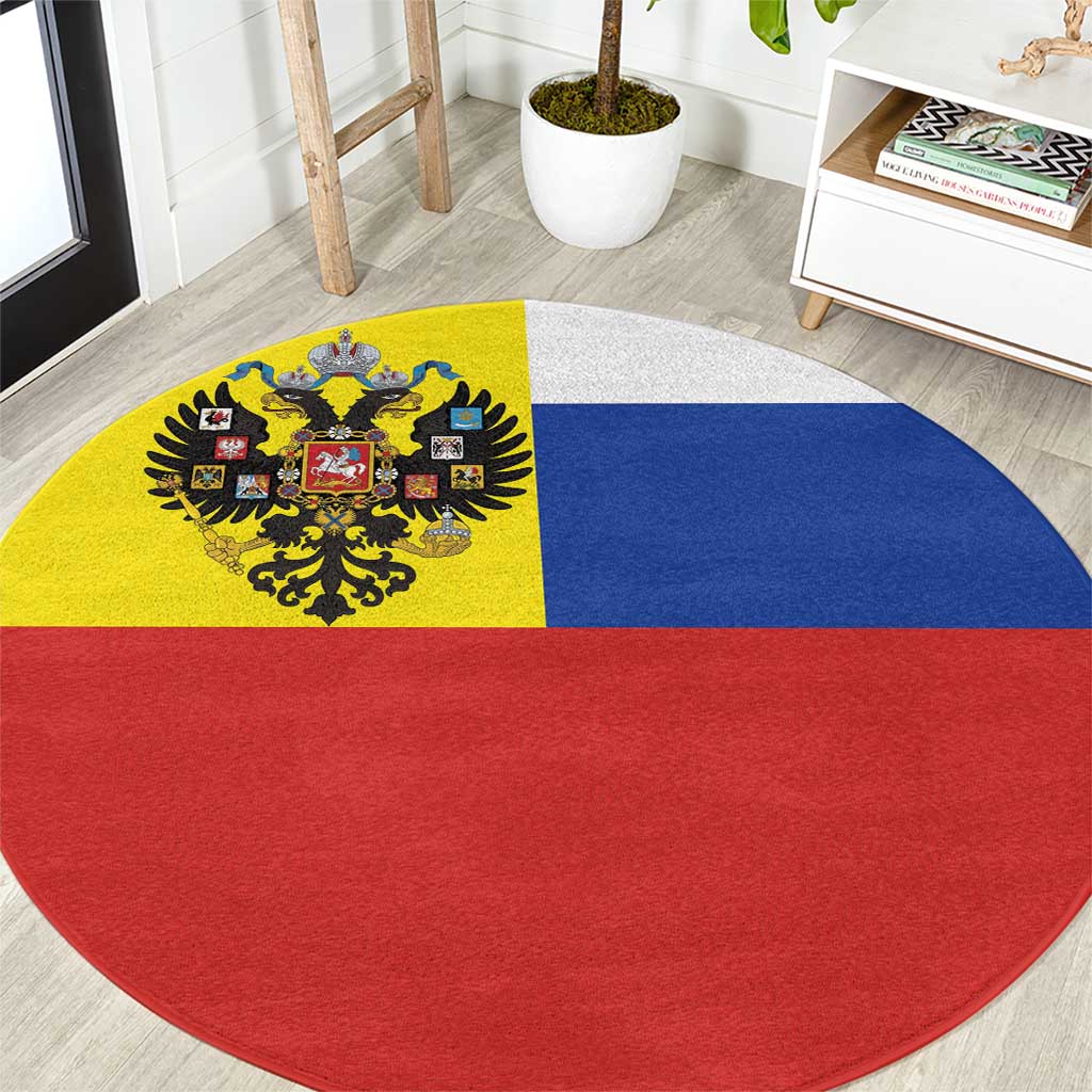Russian Empire 1721–1917 Round Carpet Flag Style