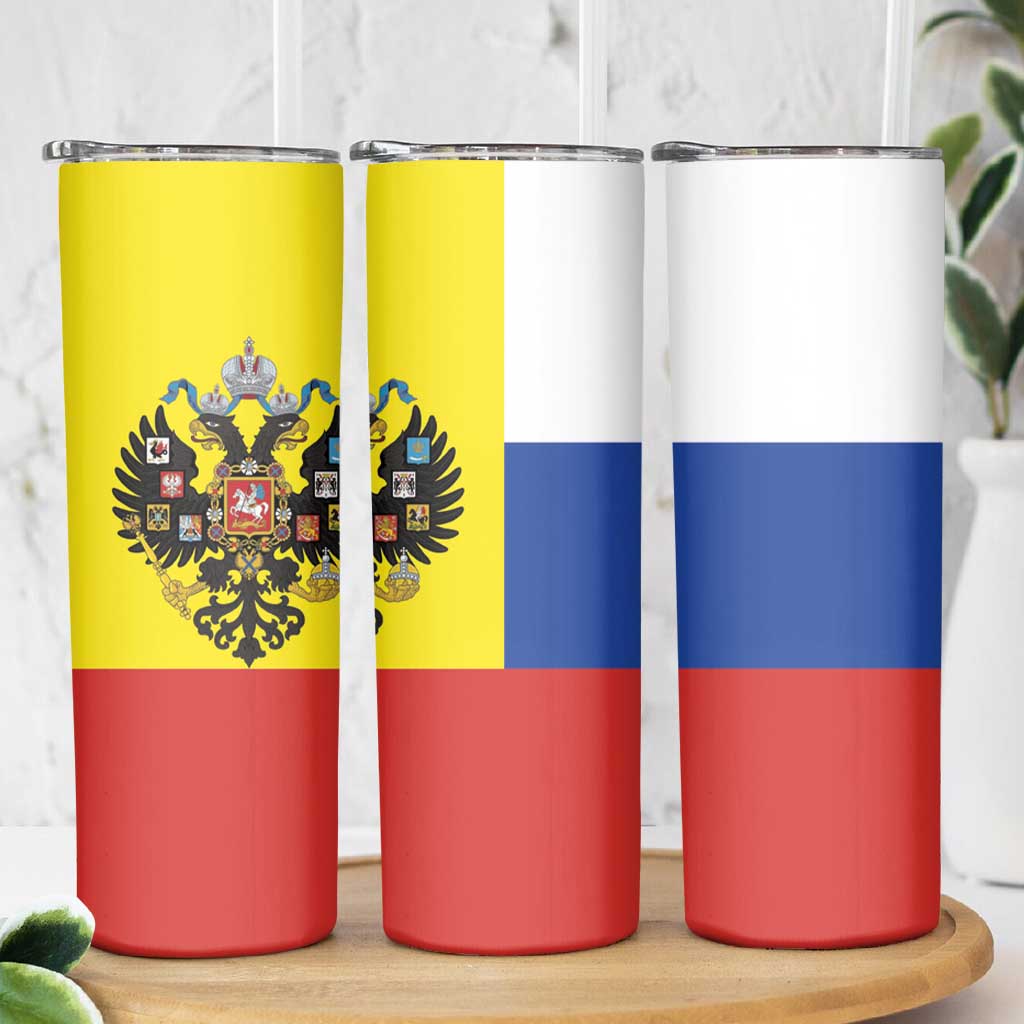 Russian Empire 1721–1917 Skinny Tumbler Flag Style
