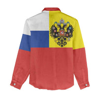 Russian Empire 1721–1917 Women Casual Shirt Flag Style