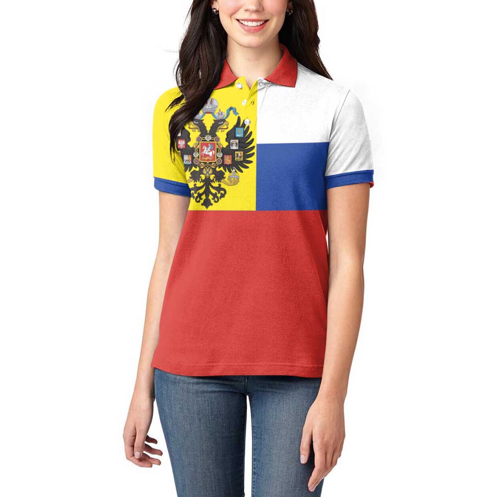 Russian Empire 1721–1917 Women Polo Shirt Flag Style