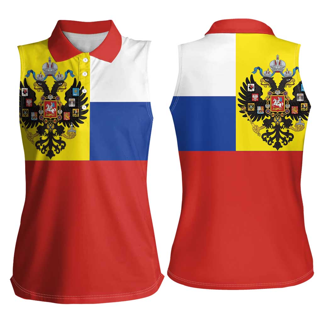 Russian Empire 1721–1917 Women Sleeveless Polo Shirt Flag Style