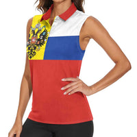 Russian Empire 1721–1917 Women Sleeveless Polo Shirt Flag Style