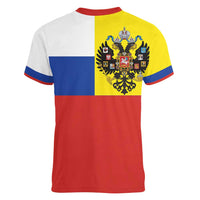 Russian Empire 1721–1917 Women V-Neck T-Shirt Flag Style
