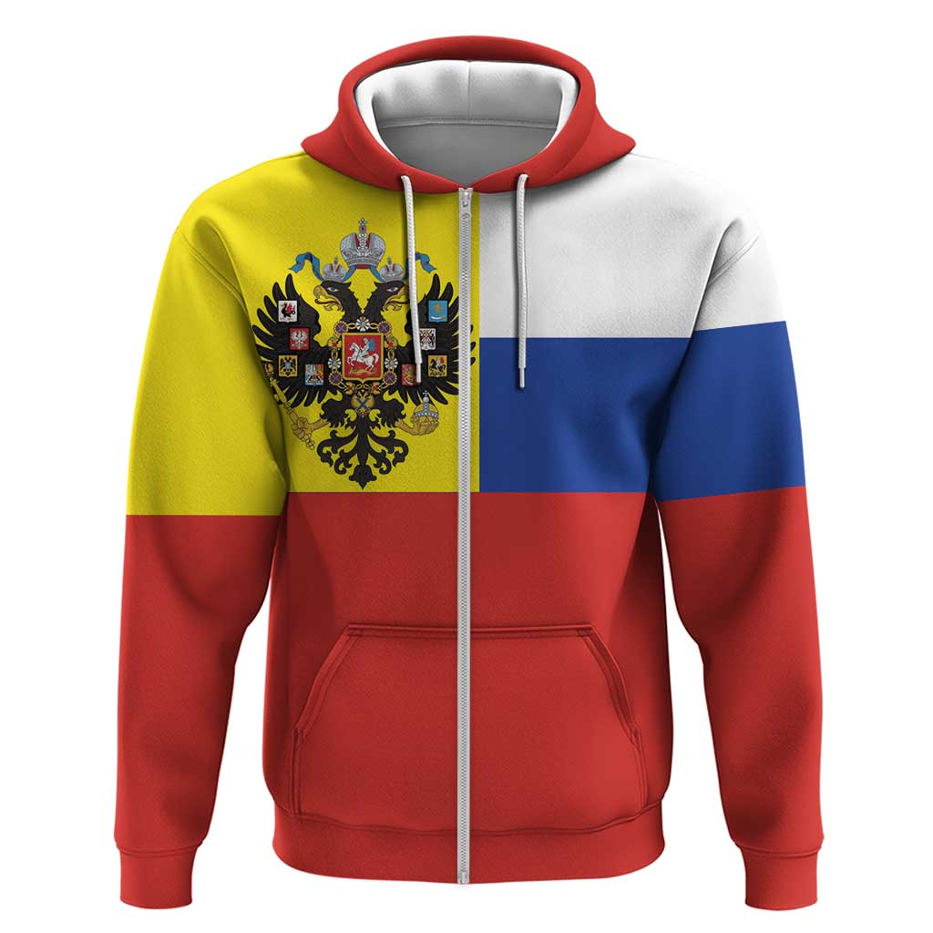 Russian Empire 1721–1917 Zip Hoodie Flag Style